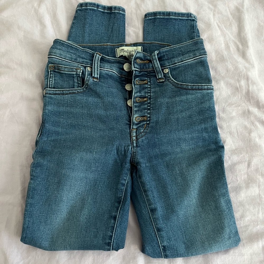 Button up skinny jeans